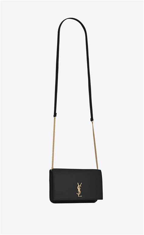 monogram phone holder with strap in smooth leather ysl|ysl phone case.